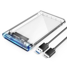 Transparent USB 3.0 2.5inch SATA HDD ,SSD External Enclosure