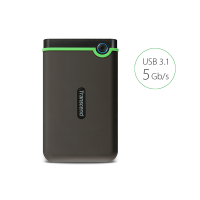 Transcend StoreJet 25M3 1TB USB 3.1 Gen 1 Iron Gray Slim External HDD