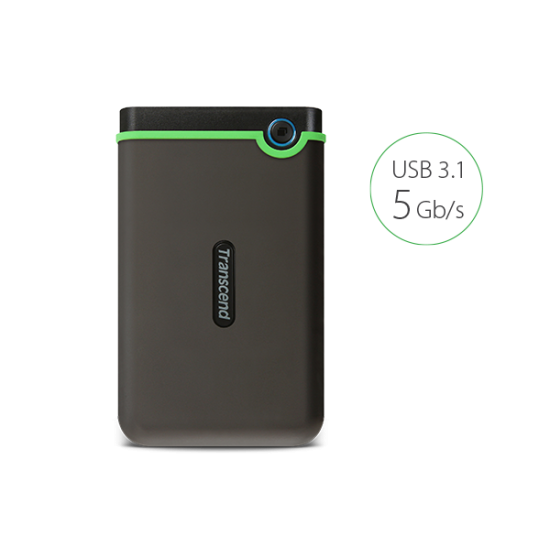 Transcend StoreJet 25M3 1TB USB 3.1 Gen 1 Iron Gray Slim External HDD Transcend StoreJet 25M3 1TB USB 3.1 Gen 1 Iron Gray Slim External HDD